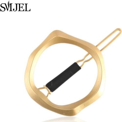 SMJEL Band Hair Irregular Circle Hair Clip Pin Geometry Round Hair Clip Vintage Women Girls Hairpins Mothers Hair Jewelry Gifts
