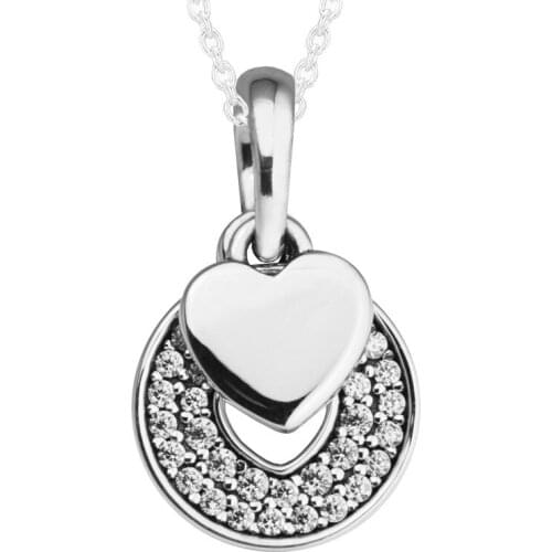 100% 925 Sterling Silver Chain Necklaces for Women Celebration Hearts Pendant Necklace Party Gift Fine Jewelry collier Wholesale