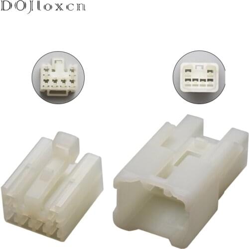 1 Set 6 Pin Way Automobile 2.3(090) Male Female Connector Audio Modified Wiring Socket Plug For Toyota Car 7122-1360 7123-1360