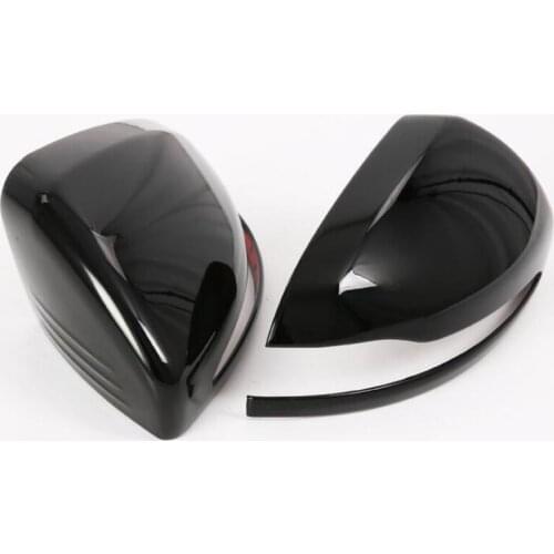 For Mercedes Benz C Class 2019 2PCS Car Rearview Side Mirror Cover Trim Carbon Fiber ABS Chrome Car Styling Auto Accessories