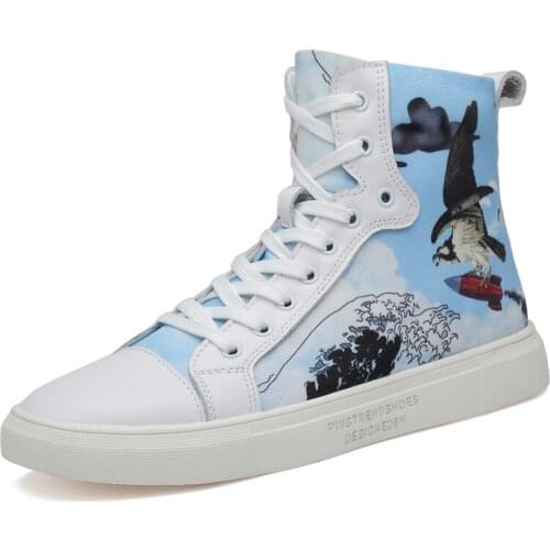 2019 NewSneakers Men Casual Shoes For Man Sneaker Trend Luxury Bright color Shoes Men Trend Flats Shoes