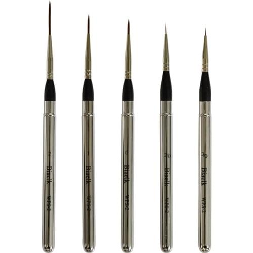 5PCS/Set WPS-2 High Quality Taklon Steel Cap Multi-Functional Watercolor Artist Art Paint Travel Brushes With PU Pouch