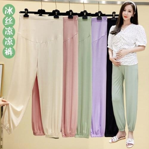 5935# Maternity Dress Summer Short Sleeves High Waist Easy Matching Loose Stylish Dress Pregnant Women Mom Dress