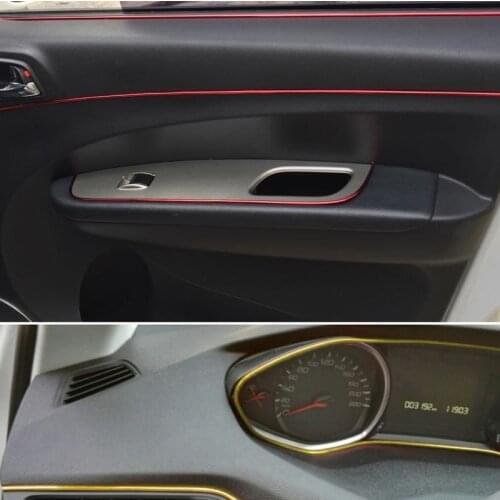 5M Interior Sticker Decoration Strip Car Styling For EMGRAND EC7 EC7-RV EC8 Chery Tiggo Fulwin A1 A3 QQ E3 E5 G5 V5