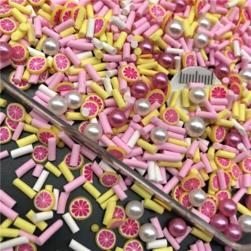 60g Cute Mix Polymerclay,Soft Clay Sprinkles With Pearl For Kids Diy/Craft Diy Making/Nail Art/Scrapbook Decoration/Craft Filler