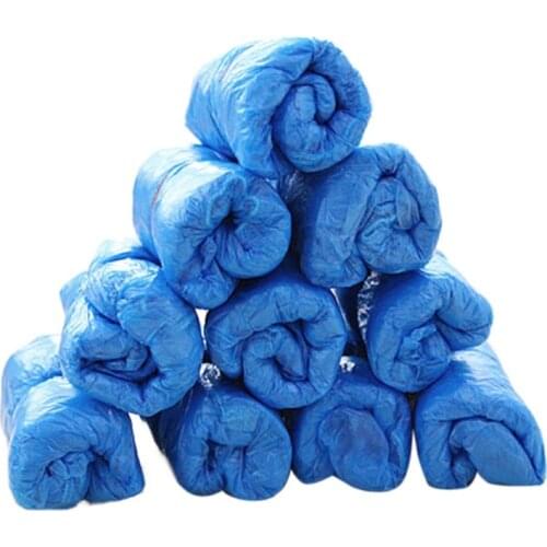 100PCS/1 Bag Waterproof Boot Covers Plastic Disposable Shoe Covers Overshoes For Rainy Shoes Protection