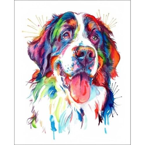 Bernese Mountain color dog Full Square Drill 5D Diamond Painting by diy hand Embroidery 3d Cross Stitch Mosaic art Home Decor