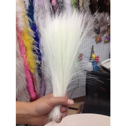 Free shipping wholesale high quality 50pcs rare pure white egret feather silk 30-35cm/12-14inch collected decorative accessories