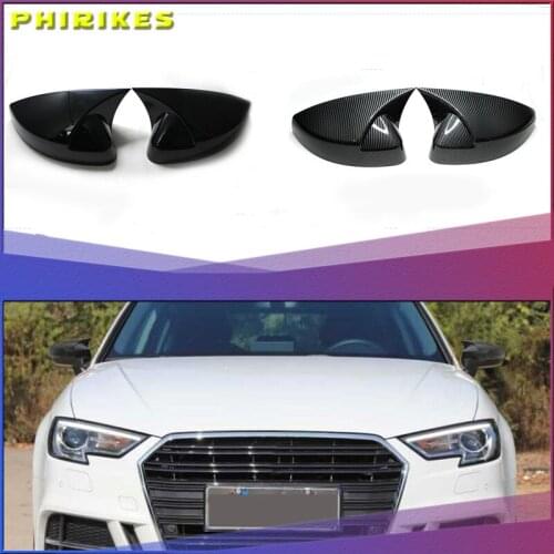 For audi Rear View Side Car Mirror Cover for Audi A3 S3 8V RS3 2013 2014 2015 2016 2018 2017 2019 car RearView Mirror Case Cover