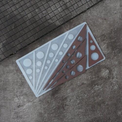 Long Narrow Triangle Shape Chocolate Stencil Mold Silicone Transfer Sheet Cake Decorating Mould Chablon DIY Ganish For Dessert