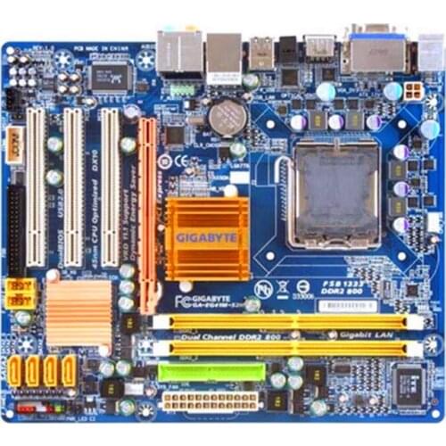 For Gigabyte GA-EG41M-S2H Original Used Desktop Motherboard EG41M-S2H G41 LGA 775 DDR2 SATA2 USB2.0 Micro-ATX