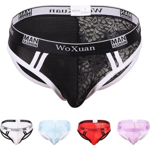 Men Briefs Male Underwear Briefs Lace Sexy Men Lingerie Men Comfortable Underpants Ropa Interior Hombre Briefs