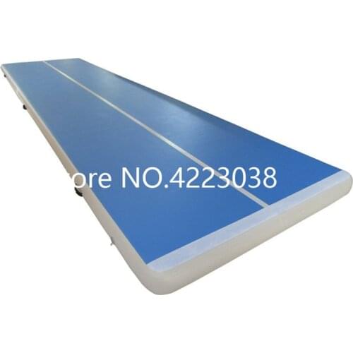 Delivery to Door 4x1x0.2m Blue Air Mats Inflatable Tumbling Air Track GYM Gymnastic Mat Pad Roller Home Training free a pump