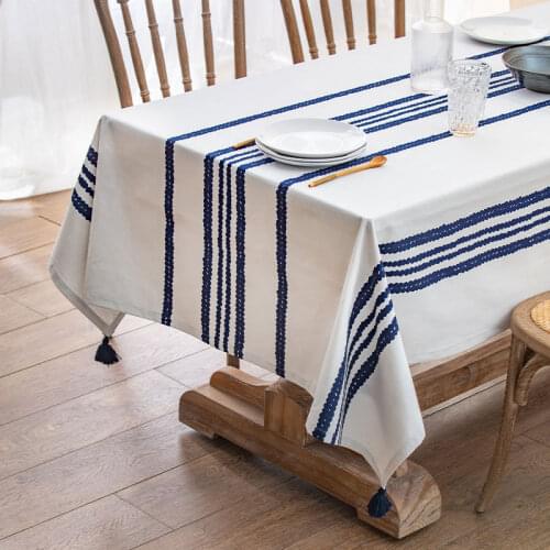 DUNXDECO Cotton Tablecloths
