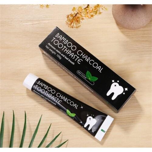 Naturally Activated Charcoal Whitening Toothpaste Freshens Breath