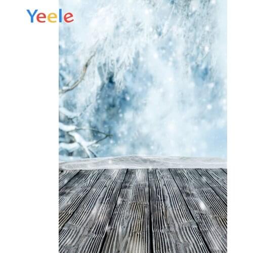 Christmas Winter Tree Snowflake Wooden Floor Home Decor Backdrop Photography Custom Photographic Background For Photo Studio