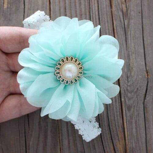 30pcs kids flower headband 23colors 2016