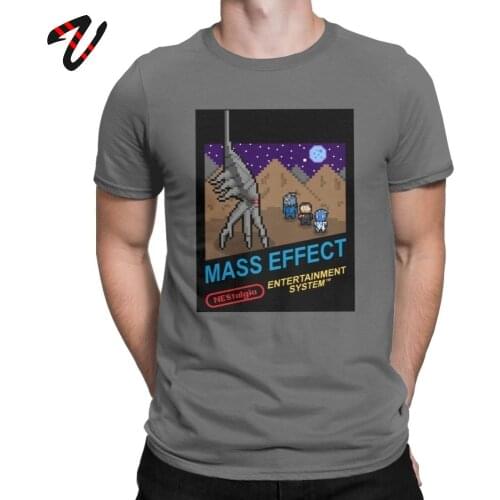 NEStalgia Mass Effect T Shirts Men Vintage Tee Shirt Crew Neck T-Shirts Printing Clothing New Arrival