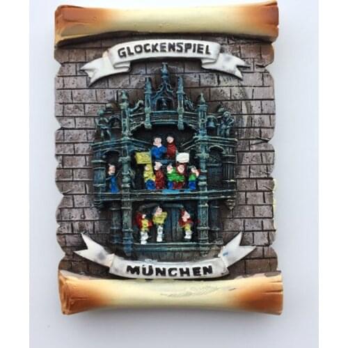 Germany Munich Collection City Hall Carillon Tower Memorial Fridge Magnet German Travel Magnetic Sticker Home Decoration