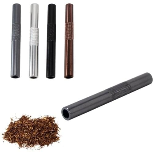 3PCS/lot 70mm Metal Snuff Snorter Hose Tube Sniffer Aluminum Pen Style Snuff Snorter Dispenser Smoke Pipe Accessories