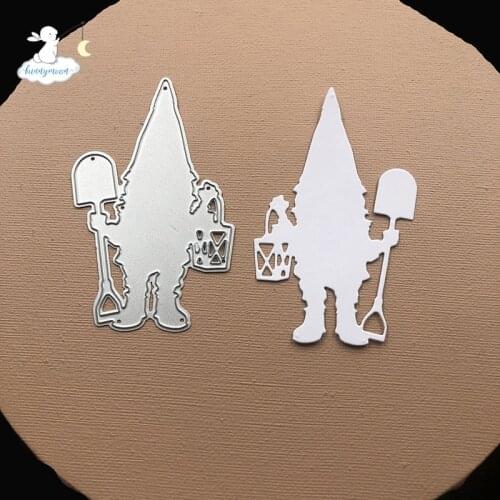 Bunnymoon Santa Claus Stencil Metal Cutting Dies For Scrapbooking Practice Hands-on DIY Album Card Handmade Tools
