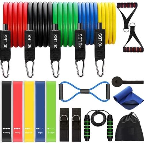 19pcs Resistance Bands Set Workout Bands
