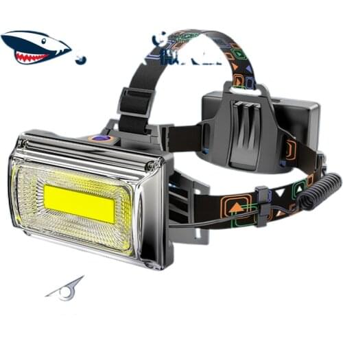 Pan headlight light charging maintenance work site wearing red green white light source support three peaks headlamp