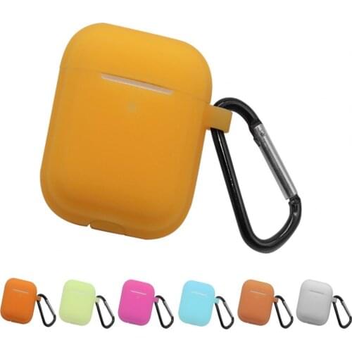 2021 New Luminous Washable Silicone Earphone Case Protective Cover Bluetooth Headset Protective Sleeve For AirPods 1/2