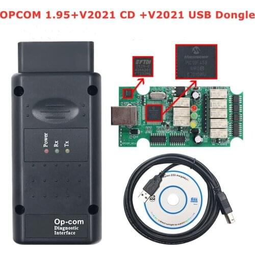 Profession 200603a 2021 OPCOM 1.95 PIC18F458 FTDI FT232RQ Chip For Opel Car Diagnostic Scanner OP-COM V2021 For Cars Till 2021
