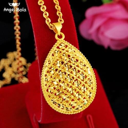 Hollow Out Carved Coin Necklace for Women Fashion Gold Color Muslim Allah Necklace Turkish Pendant Long Necklaces Jewelry
