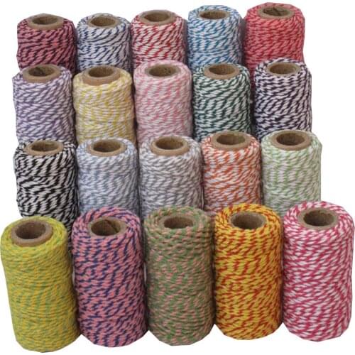 Bakers twine (22yard/spool)(50pcs/lot) double color bakers twine, divine twine 37 kind color wholesale