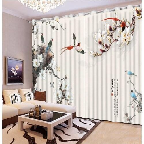 Modern Brief 3D Curtains Window Blackout Printing Curtains Drapes For Liviing Room Bedroom Office Wall Home Tapestry Decoration