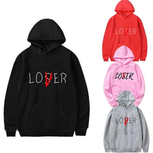 Loser Lover Hot Hoodie Men Women Sudadera Hombre Hip Hop Pennywise Sweatshirt Casual Streetwear Harajuku Hoody Kpop