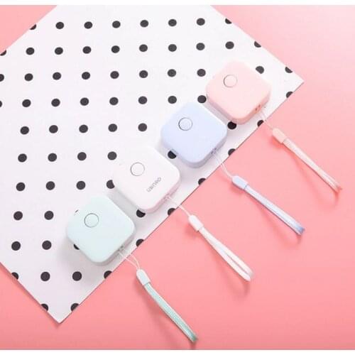 1 piece lovely Tape 1.5m Measure Macron Candy Color Leather Measuring Ruler Box Portable Fashion Design Office School Supply