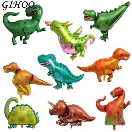 10pcs Mini Dinosaur Foil Balloon Boys Animal Balloons Childrens Dinosaur Kids Toys Birthday Party Decorations Balloon