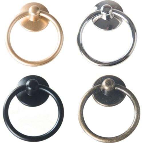 10Pcs Cabinet Knob Cupboard Drawer Pull Handle Dresser Ring Pulls with Screws