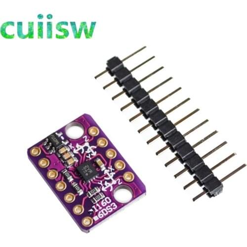 BMI160 GY-BMI160 6DOF 6-axis Rate Gyro Gravity Accelerometer Sensor Module IIC I2C SPI Communication Protocol 3-5V