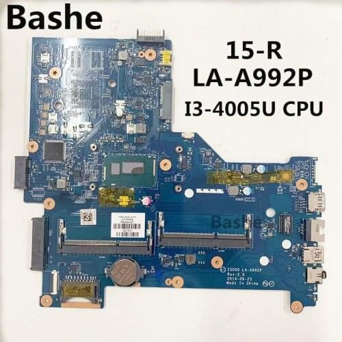 For HP Pavilion 15-R Notebook motherboard i3-4005u CPU integrated graphics card LA-A992P complete full test free shipping