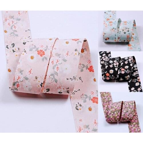 25mm/40mmdouble-sided flower chiffon ribbon 10 yards DIY handmade material gift wrapping bow tiara clothing accessories home 4cm