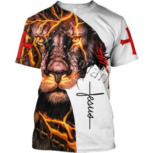 God Christian Jesus 3D Tshirt Summer Men/Women T shirt Fashion T-shirt Casual Tee shirt/Streetwear Men Clothes Oversized 5XL
