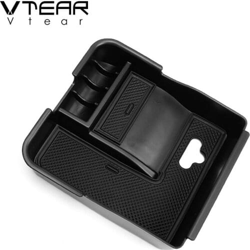 Vtear For Porsche Cayenne Storage Box Interior Central Container Holder Armrest Cover Accessories Car-styling Decoration 2018