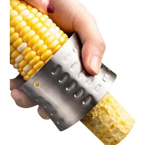 Stainless Steel Corn Peeler High Quality Kitchen Peeler Corncob Stripper Round Knife Corn Stripping Cutter Vegetable Fruit Tools