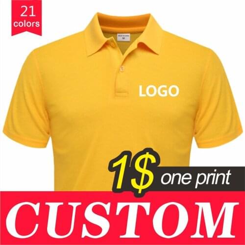 2021 Summer Mens Polo Shirt Cheap Casual Short-sleeved Personal Business Group Custom Logo Men And Women Tops