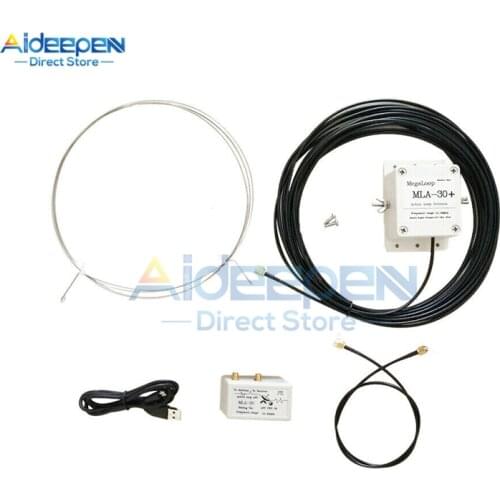 MLA-30+ (plus) 0.5-30MHz Ring Active Receive Antenna Low Noise Medium Short Wave SDR Loop Antenna Short Wave Radio Antenna