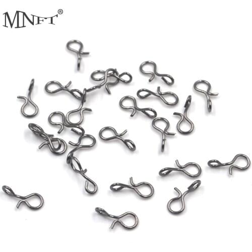MNFT 500PCS High Carbon Steel Quick Change Snap for Fishing Hook And Lures Fly Fishing Terminal Tackle