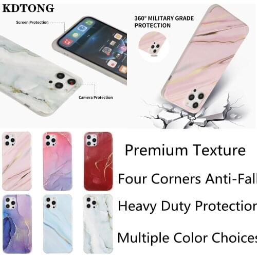 Marble Phone Case for iPhone 12 Mini 11 Pro Max SE 2020 X XS XR 7 8 Plus Funda Soft IMD Matte Four Corners Anti Fall Back Cover