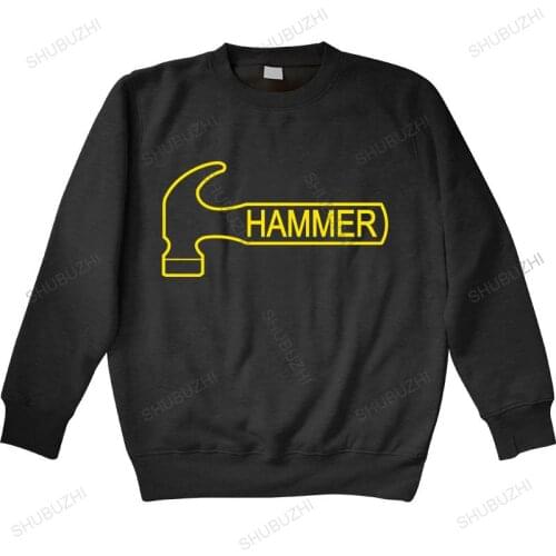 Brand hoodie homme cotton sweatshirt fashion Hammer Mens hoodies Bowling Tagless Black Orange