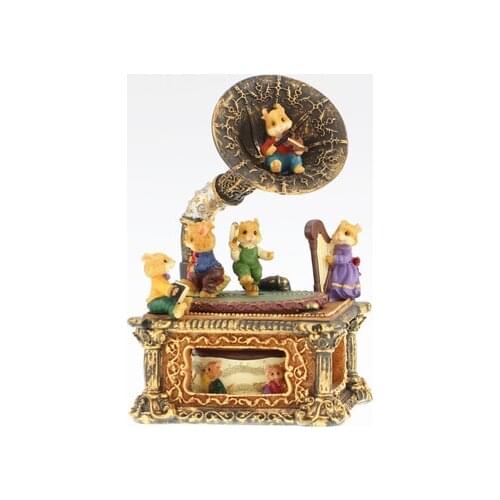 Gramophone Music Box Mouse Musical Box Princess Christmas Birthday Gift Valentines Day Childrens Girlfriend Home Decoration