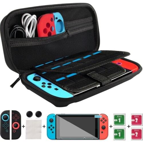 Set for Nintendo Switch 20 game card slot hard bag portable storage bag and accessories