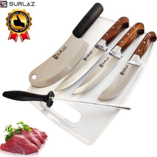 6 PCS Hanmade Kitchen Knife Set Professional Steel Chef Bread Paring Sharp Cook Knife Kitchen Knife Handmade Knife